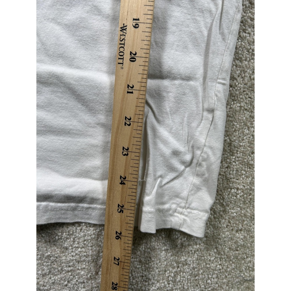Vertical Sport Shirt‎ Mens XL White Graphic Pocket Tee Streetwear Casual Cotton - Picture 3 of 9